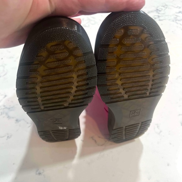 Dr. Martens Women’s ZAVALA Leather Lace Up Thrift Pink Combat Boots New - Picture 7 of 16